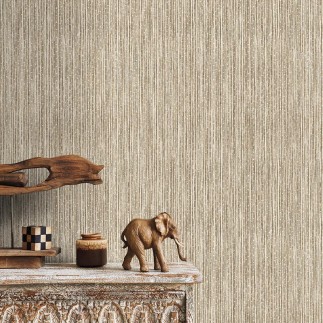 PAPEL PINTADO TIRA BAMBU TONO BEIGE.