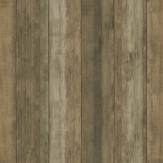 PAPEL PINTADO EFECTO MADERA TONO MARRON.