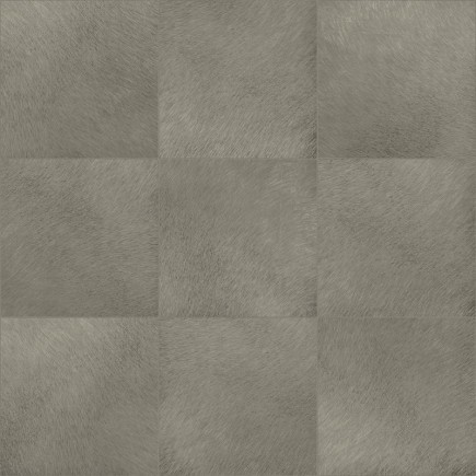 PAPEL PINTADO CUADRADOS EFECTO PIEL PELO CORTO TONO MARRON OSCURO.