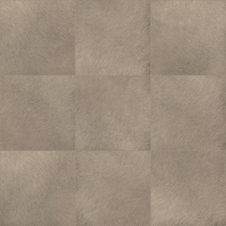 PAPEL PINTADO CUADRADOS EFECTO PIEL PELO CORTO TONO MARRON.